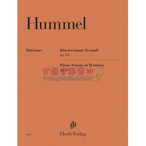 Hummel Piano Sonata in f minor op. 81