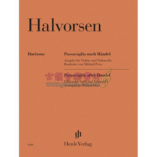 Halvorsen, Passacaglia after Handel Edition for Violin and Violoncello