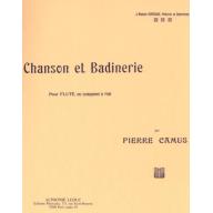 Camus, Chanson et badinerie Flute