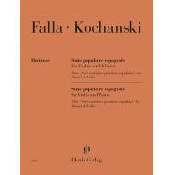 Falla, Suite populaire espagnole for Violin and Piano