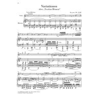 Schubert, Variations on “Trockne Blumen” in E minor op.160 D802 for Violin and Piano