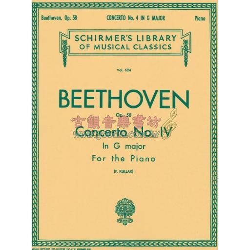Beethoven Concerto No.4 in G major Op.58 for 2P4H <預購>