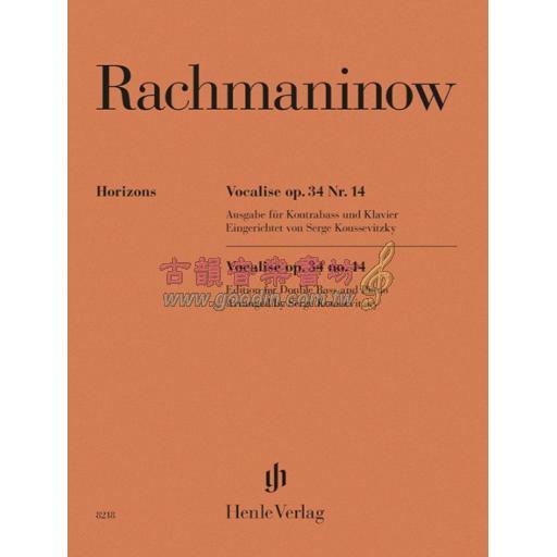 Rachmaninoff, Vocalise Op.34 No.14 for Double Bass